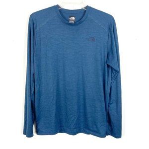 The North Face Men's Blue Crew Neck Long Sleeve Shirt Size Small